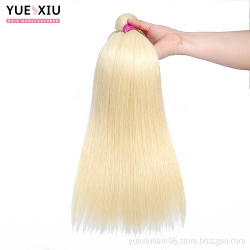 YX Straight 613 Blonde Human Hair Bundle No Shedding No Tangle 613 Raw Virgin Unprocessed Hair
